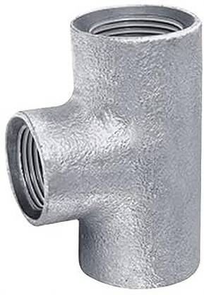 Implemental G.I Reducer Tee For Pipe Fitting (1" X 1/2 INCH) 3-Way Tee Pipe Joint