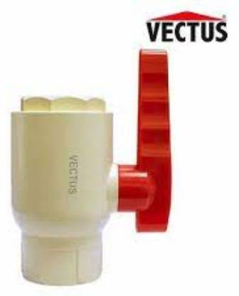 VECTUS CPVC Ball Valve Plane 3/4" (20mm) 2-Way Coupling Pipe Joint