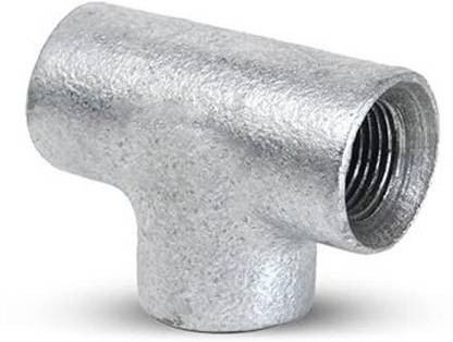 Implemental G.I Reducer Tee For Pipe Fitting (1.1/2" X 3/4 INCH) 3-Way Tee Pipe Joint