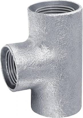 Implemental G.I Reducer Tee For Pipe Fitting (2" X 1.1/2 INCH) 3-Way Tee Pipe Joint