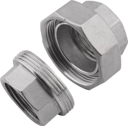 Implemental SS Union Pipe Fitting (3/8 inch) 2-Way Union Pipe Joint