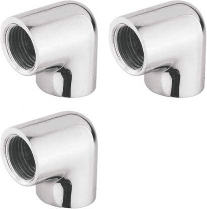 ASTRAL CP Elbow 1/2-Inch Brass Chrome Plated Pipe Joint set of 3 pic 003 2-Way 90 Degree Elbow Pipe Joint