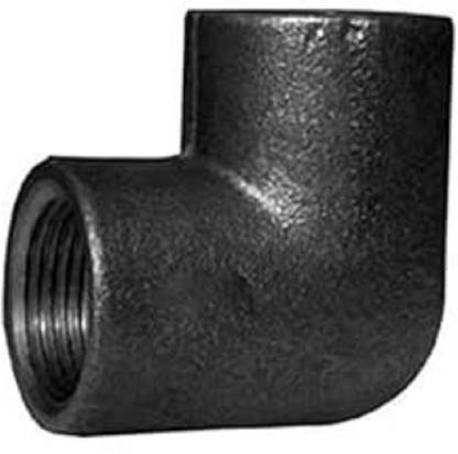 Implemental MS Elbow Pipe Fitting Threaded BSP Forged (1 INCH) 2-Way 90 Degree Elbow Pipe Joint