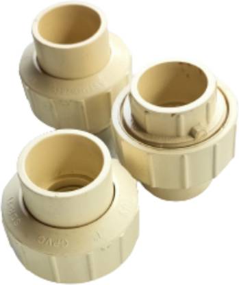 VECTUS CPVC Union 1" (25mm) Both side Plane socket 2-Way Union Pipe Joint