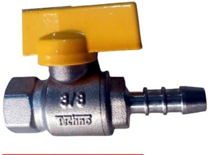 Sauran Techno 1105 Brass Nozzle Valve Female 2-Way Coupling Pipe Joint