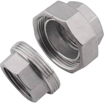 Implemental SS Union Pipe Fitting (1.1/2 inch) 2-Way Union Pipe Joint