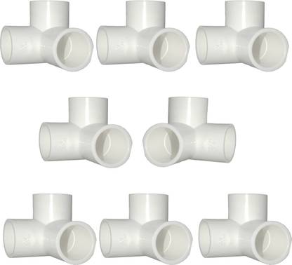 Aitchcy 3/4 Inch Three Way Elbow 8Pc Pack 3-Way 90 Degree Elbow Pipe Joint