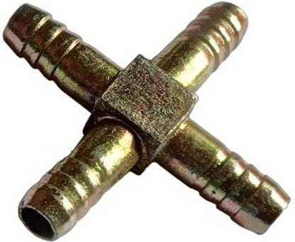 SOLVAR Gas Stove Brass 4 Way Connector Joint Brass Cross Joint 4-Way Cross Pipe Joint 4-Way Tee Pipe Joint