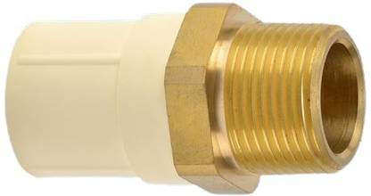 Soil to Soul CPVC Brass MTA Fitting with high durability, Size- 3/4 X 1/2 inch 2-Way Reducer Pipe Joint