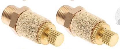 DLEIN 1/8'Thread Pneumatic Silencer Muffler Air Flow Controller Sintered BronzeExhaust 1-Way Reducer Pipe Joint