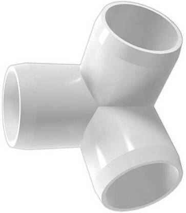 Soil to Soul UPVC 3 way cross, Furniture grade fitting, Size-1 inch 3-Way Cross Pipe Joint