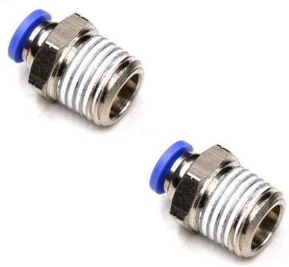 CRAFTSFY Pneumatic Connector 4mm Tubing OD 1/4 NPT Air Fittings Push To Connect Fittings 1-Way Reducer Pipe Joint