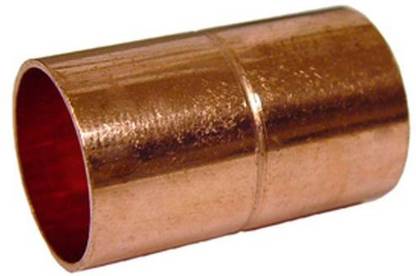 Hardware Copper Pipe Fittings Coupler (15mm) 2 Pcs 2-Way Coupling Pipe Joint
