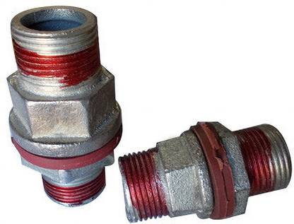 Implemental GI TANK NIPPLE THREADED 2-Way Coupling Pipe Joint (3/4 Inch) 2-Way Coupling Pipe Joint