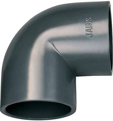 Jain Irrigation Systems J-PVC 90 mm LW Equal 90° Elbow Fitting (Pack of 38 Pcs) 2-Way 90 Degree Elbow Pipe Joint