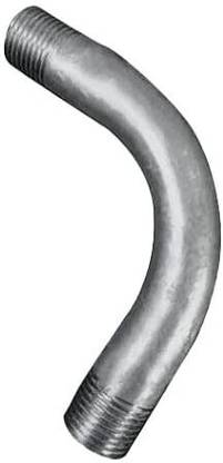 Implemental G.I Long Bend Threaded (1/2 INCH ) 2-Way 45 Degree Elbow Pipe Joint