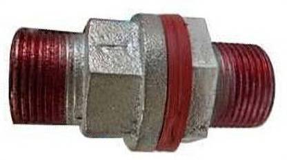 Implemental GI TANK NIPPLE THREADED 2-Way Coupling Pipe Joint (2 1/2 Inch) 2-Way Coupling Pipe Joint
