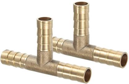 Implemental Brass T Joint 8MM 3-Way 90 Degree Elbow Pipe Joint