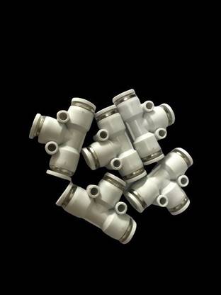 lucan techno 3 Way 8mm Diameter PU Pipe Tee-Joint 3-Way Tee Pipe Joint