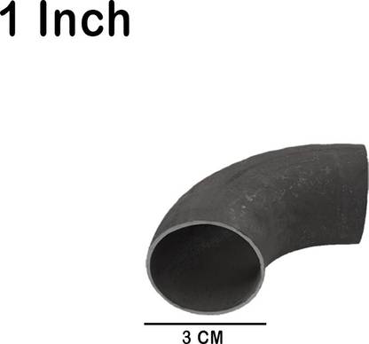 Implemental MS Short Bend Pipe Fitting (1 INCH X 5 PCS) 2-Way 45 Degree Elbow Pipe Joint