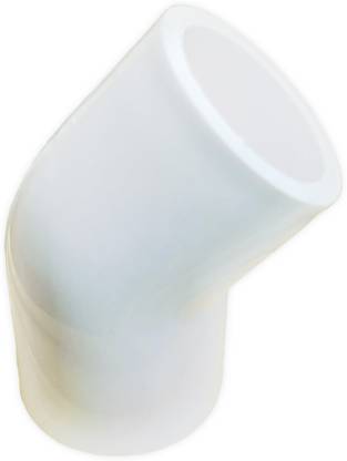DEHRAN 25mm (3/4 Inch) UPVC 45 Degree Plain Elbow 2-Way 45 Degree Elbow Pipe Joint