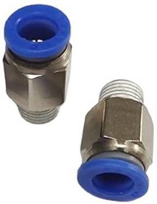 CRAFTSFY 10mm 1/4 Thread Pneumatic Push Quick Connect Fittings Air Line Connector Pneumat 1-Way Reducer Pipe Joint
