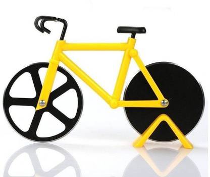 Oblivion Bicycle pizza cutter (1 pc): stainless steel, unbreakable handle Wheel Pizza Cutter