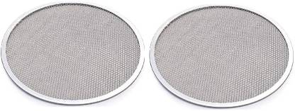 Anne-kee 2Pcs Pizza Baking Pan Pizza Screen 8 INCH Pizza Mesh Server Pizza Tray Plate Pizza Maker