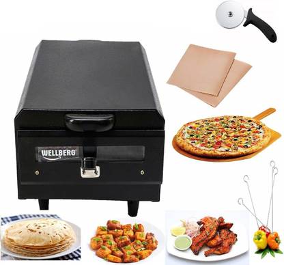 WELLBERG Multi Purpose Tandoor for Kitchen/Pizza/Cake/Naan/Bati/Barbecue Griller Maker Pizza Maker