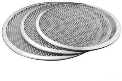 Peppa world DKPJ 3 Piece of Aluminium Pizza screen jali in 6 INCH, 7 INCH,& 8 INCHES for making pizza and multipurposes Pizza Maker