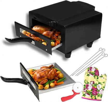 WELLBERG 1500W Multi-Function Electric Tandoor | Perfect for Baking Grilling & Roasting Pizza Maker