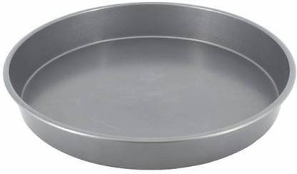 ShoppersHub PNQ Teflon Coated Non Stick Oven Compatible Pizza Pan Flat Pan 17 cm diameter 1 L capacity