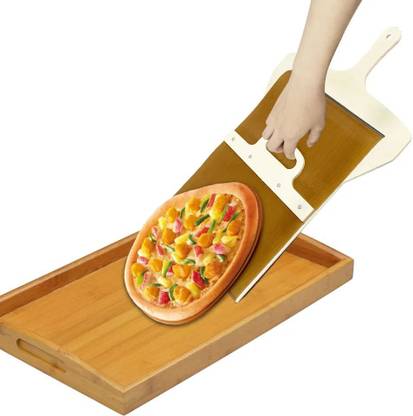 INDIAHUNK LLP Sliding Pizza Peel Spatula 22" x 14", Newest Pizza Paddle for The Pizza Peel Pizzelle Maker