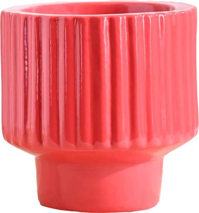 UGAOO Forms of love Ceramic Red Planter - Small Plant Container Set