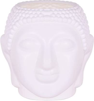 RSAL 7 Inch Buddha Shape Plastic Indoor Planters Table Top Plant Container Set
