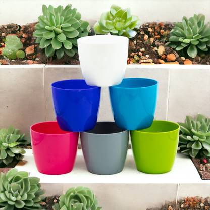 TINYTARTS 5.5 INCH STELLA MULTICOLOUR Plant Container Set