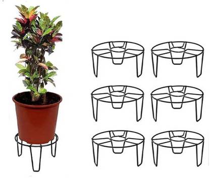 Manlu Gamla Stand Iron,Indoor/Outdoor Home,Garden,Balcony,Flower Planter Stand Plant Container Set