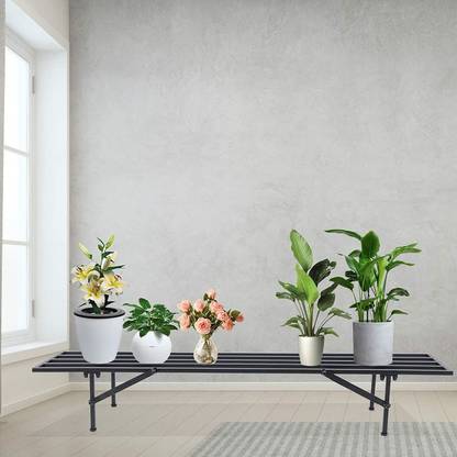 Acrylic Design Art Flower Pot Stand One Tier Versatile Plant Holder Rectangle Plant Container Set