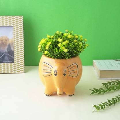 THE DECOR MART Owl Planter- Red Plant Container Set