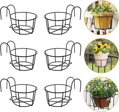UV International Hanging Flower Pot=6 Plant Container Set