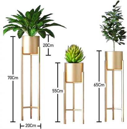 Gamla Plant Container Set (Pack of 3, Metal) Plant Container Set