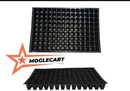 moglecart Seed Germination Plastic Seedling Nursery Tray with 126 Cavities Seeds Growing Plant Container Set