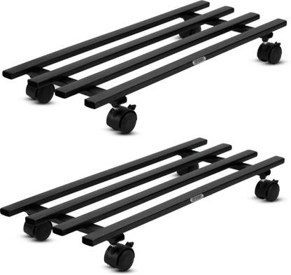 Urban Plant Rectangular Caddy with Wheel Rolling Plant Stand Plant Container Set