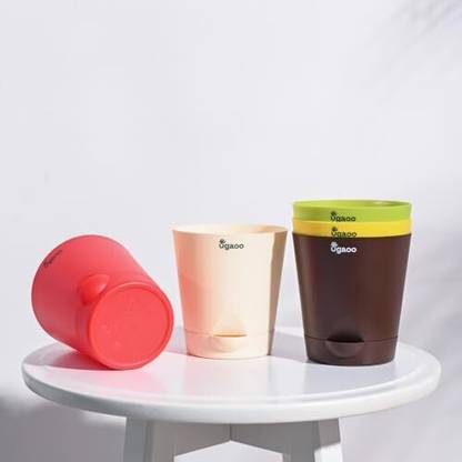 UGAOO Krish Multicolor Self Watering Planter - 4 Inch Plant Container Set