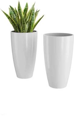 UNIKITCH Tower Pot 14 inch Flower Pots for Home Office Garden Balcony Plant Container Set