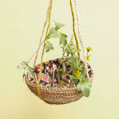 KALASHILPO Banana Fiber Plant Container Set