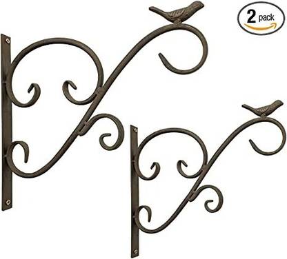 UV International Flower Bracket Hook =2 Plant Container Set