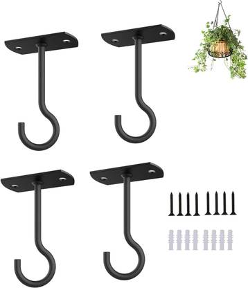 PRIME KRAFTS Ceiling Wall Mount Hooks for Hanging Planter, Lights, Lanterns, Bird Feeders Hook 1