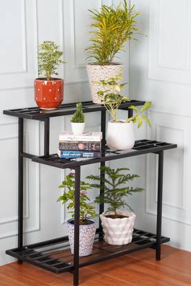 THE AINESH 3 step plant stand for multiple use Space saver Plant Container Set