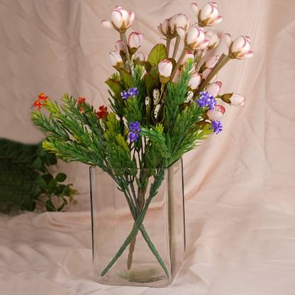 Clovefry Glass Votive Planter/Block Vase, candle holder, Centerpiece for Wedding Plant Container Set